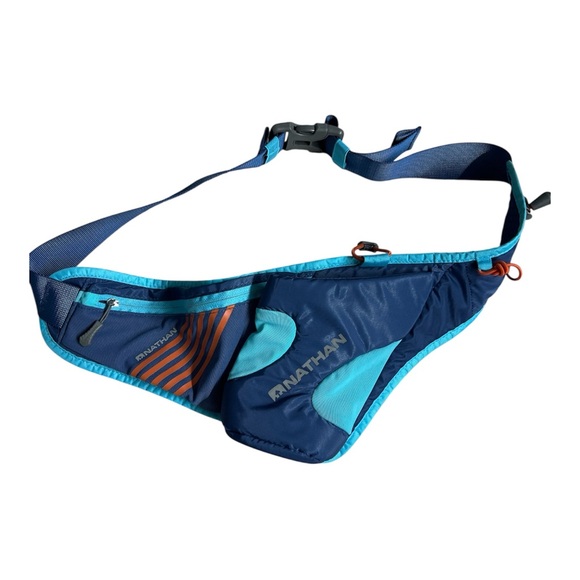 Nathan Handbags - Nathan Peak Hydration Waist Pack Blue Hiking Walking Trails Outdoors